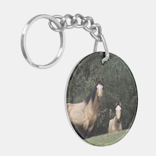 Wilde Mustang-Pferde 6 Schlüsselanhänger (Vorderseite links)