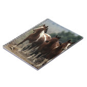 Wilde Mustang-Pferde 7 Notizblock (Linke Seite)