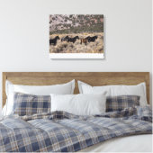 Wilde Mustang Pferde in der Wüste 2 Leinwanddruck (Insitu (Schlafzimmer))
