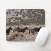 Wilde Mustang-Pferde in der Wüste 2 Mousepad (Mit Mouse)
