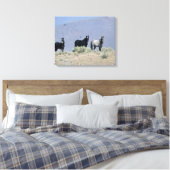 Wilde Mustang Pferde in der Wüste 3 Leinwanddruck (Insitu (Schlafzimmer))