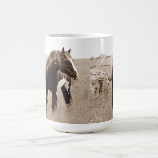 Wilde Mustang Stallion~Majesty 15oz Tasse (Mittel)
