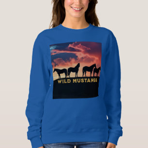 Wilde Mustangs am Horizont Sweatshirt