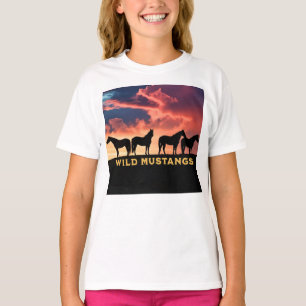Wilde Mustangs am Horizont T-Shirt