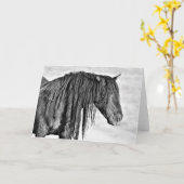 Wilde Mustangs aus dem Westen Karte (Gelbe Blume)