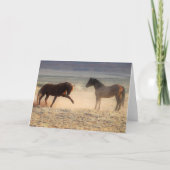 Wilde Mustangs aus dem Westen Karte (Vorderseite)