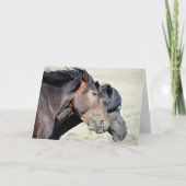 Wilde Mustangs aus dem Westen Karte (Vorderseite)