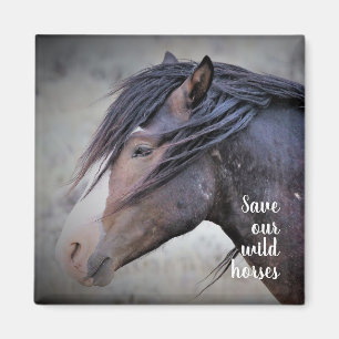 Wilde Mustangs aus dem Westen Magnet