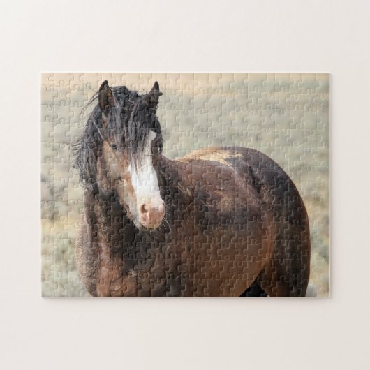 Wilde Mustangs aus dem Westen Puzzle (Horizontal)