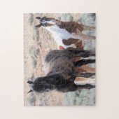Wilde Mustangs aus dem Westen Puzzle (Vertikal)