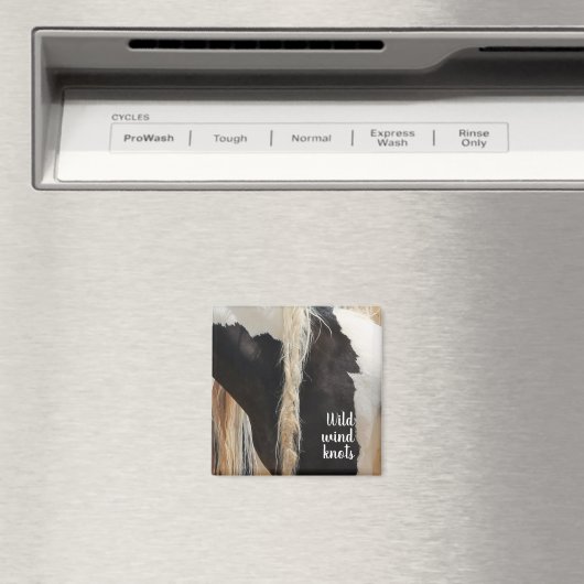 Wilde Mustangs aus den West Wind Knots Magnet (In Situ (Geschirrspüler))