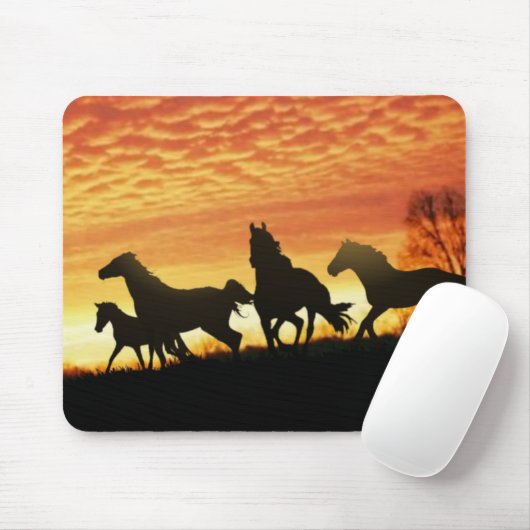 Wilde Mustangs Mousepad (Mit Mouse)