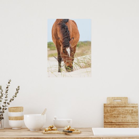 Wilde Mustangs oder Bankerpferde Poster (Küche)