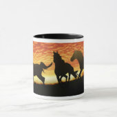 Wilde Mustangs Tasse (Zentrum)