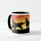 Wilde Mustangs Tasse (Vorderseite Links)