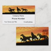 Wilde Mustangs Visitenkarte (Vorne/Hinten)