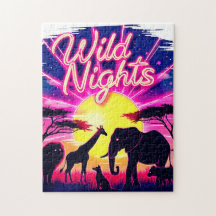 Wilde Nächte African Safari Sunset