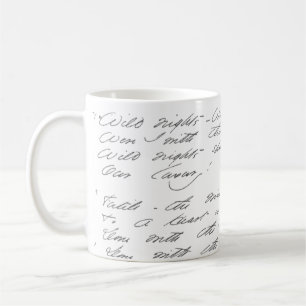 Wilde Nächte, wilde Nächte Manuskript Kaffeetasse
