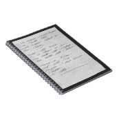 Wilde Nächte, wilde Nächte Manuskript Notizblock (Rechte Seite)