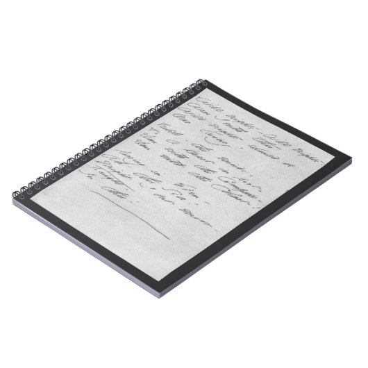 Wilde Nächte, wilde Nächte Manuskript Notizblock (Linke Seite)