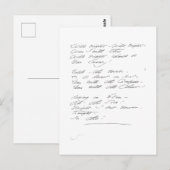 Wilde Nächte, wilde Nächte Manuskript Postkarte (Vorne/Hinten)