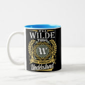 Wilde Name Zweifarbige Tasse (Links)
