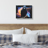 Wilde Natur Crow-Raven Leinwand Kunst, Dichtung un (Insitu (Schlafzimmer))