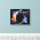 Wilde Natur Crow-Raven Leinwand Kunst, Dichtung un (Insitu (Holzboden))