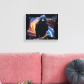 Wilde Natur Crow-Raven Leinwand Kunst, Dichtung un (Insitu (Wohnzimmer))