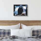 Wilde Natur Crow-Raven Leinwand Kunst, Dichtung un (Insitu (Schlafzimmer))