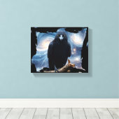Wilde Natur Crow-Raven Leinwand Kunst, Dichtung un (Insitu (Holzboden))