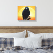Wilde Natur Crow-Raven Leinwand Kunst, Dichtung un (Insitu (Schlafzimmer))