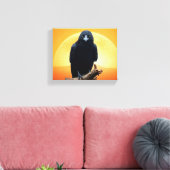 Wilde Natur Crow-Raven Leinwand Kunst, Dichtung un (Insitu (Wohnzimmer))