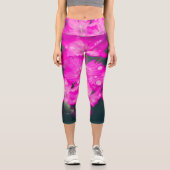 Wilde Nelken nach Regen Capri Leggings (Vorderseite)