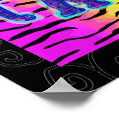 Wilde Neon Animals Poster (Ecke)