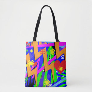 Wilde Neon-Erinnerungen Tasche