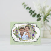 Wilde Öko-freundliche Frühlingsblumen - Ankündigun Ankündigungspostkarte (Stehend Vorderseite)