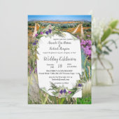 Wilde Öko-freundliche Frühlingsblumen Einladung (Stehend Vorderseite)