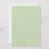 Wilde Öko-freundliche Frühlingsblumen Einladung (Rückseite)