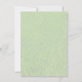 Wilde Öko-freundliche Frühlingsblumen Einladung (Rückseite)