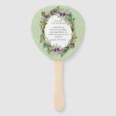 Wilde Öko-freundliche Frühlingsblumen Fächer (Rückseite)