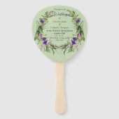 Wilde Öko-freundliche Frühlingsblumen Fächer (Vorderseite)