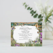 Wilde Öko-freundliche Gräser & Frühlingsblumen Einladung (Stehend Vorderseite)