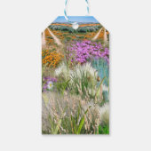 Wilde Öko-freundliche Gräser & Frühlingsblumen Geschenkanhänger (Rückseite)