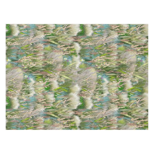 Wilde Öko-freundliche Grasse im Frühling Tischdecke (Vorderseite (Horizontal))