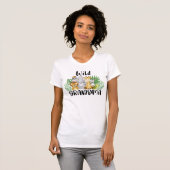 Wilde Oma Safari Tiere Familienmatte T-Shirt (Vorne ganz)