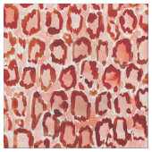 WILDE orange Leopard-Haut-Tierdruck CAT Stoff (Nahaufnahme)