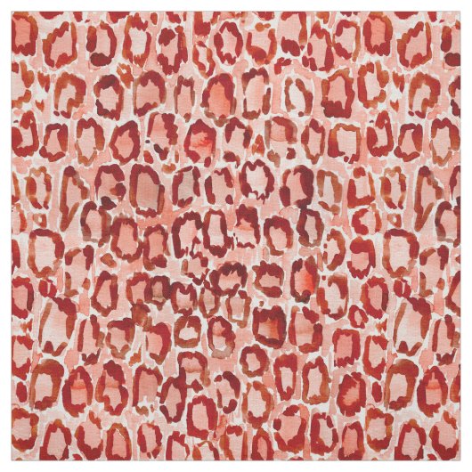 WILDE orange Leopard-Haut-Tierdruck CAT Stoff (Muster)