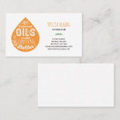 Wilde Orangen-Öl-Tropfen Visitenkarte (Vorne/Hinten)