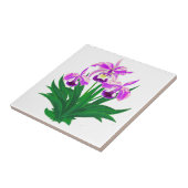 Wilde Orchideen - Lila Orchideen und Foliage Fliese (Seite)